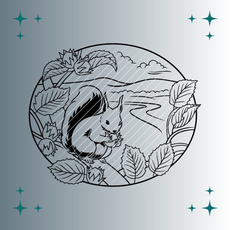 Eichhörnchen | Plotterdatei | SVG & PNG