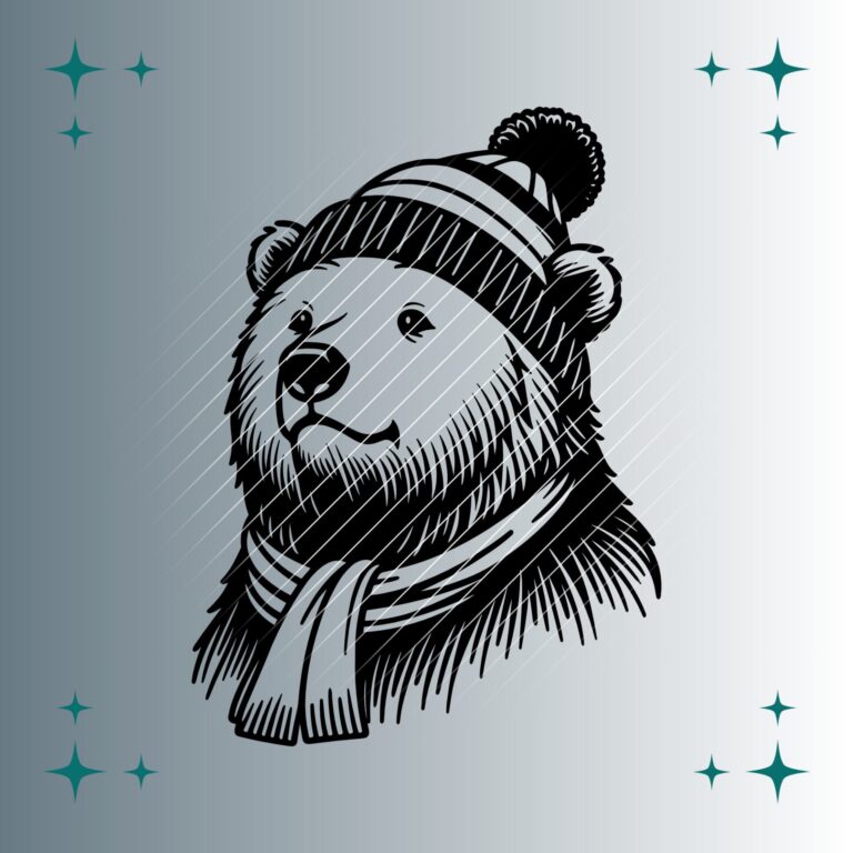 Eisbär Winter | Plotterdatei | SVG & PNG