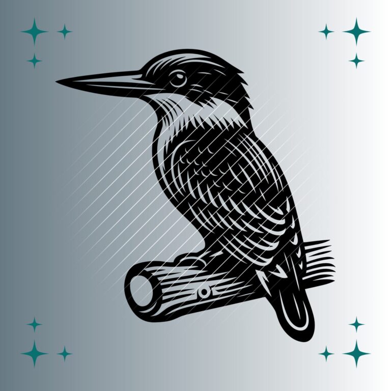 Eisvogel | Plotterdatei | SVG & PNG