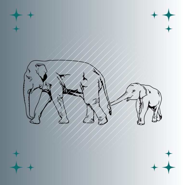 Elefanten | Plotterdatei | SVG & PNG