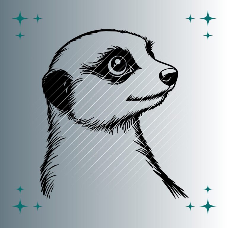 Erdmännchen #2 | Plotterdatei | SVG & PNG