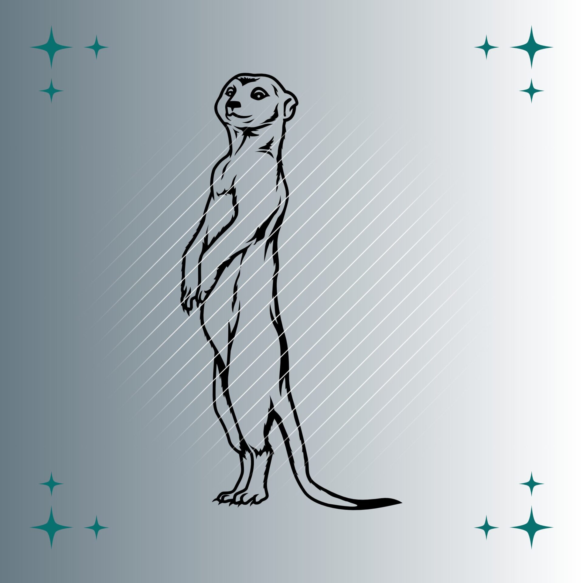 Erdmännchen | Plotterdatei | SVG & PNG