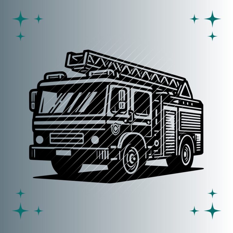 Feuerwehrauto | Plotterdatei | SVG & PNG