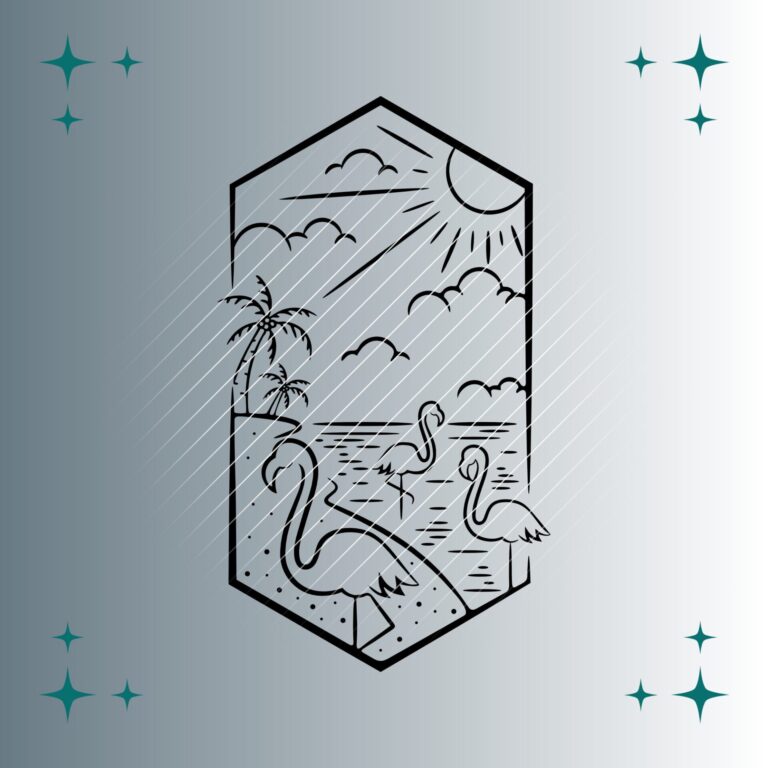 Flamingos | Plotterdatei | SVG & PNG