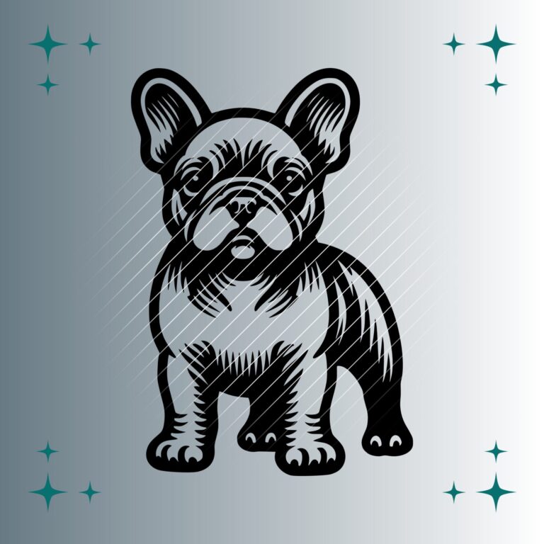 Französische Bulldogge #2 | Plotterdatei | SVG & PNG