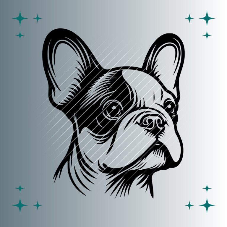 Französische Bulldogge #3 | Plotterdatei | SVG & PNG