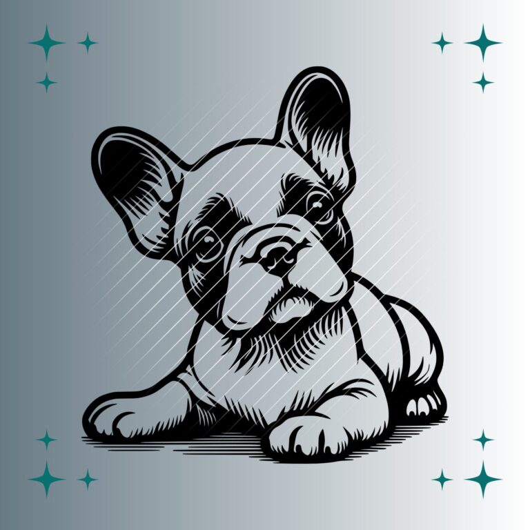 Französische Bulldogge | Plotterdatei | SVG & PNG