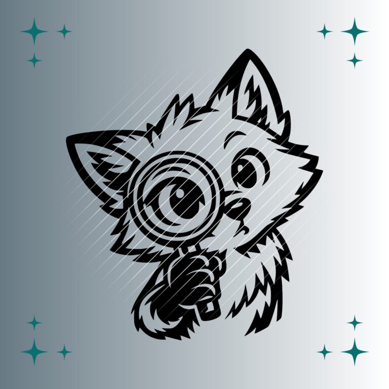 Fuchs Lupe | Plotterdatei | SVG & PNG