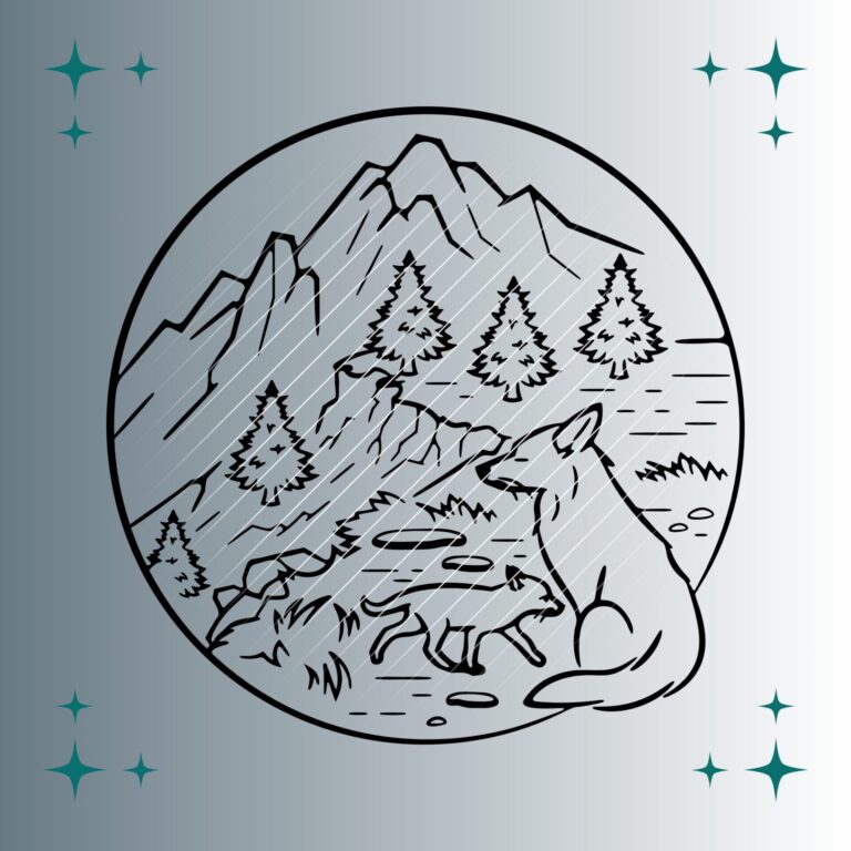 Füchse | Plotterdatei | SVG & PNG