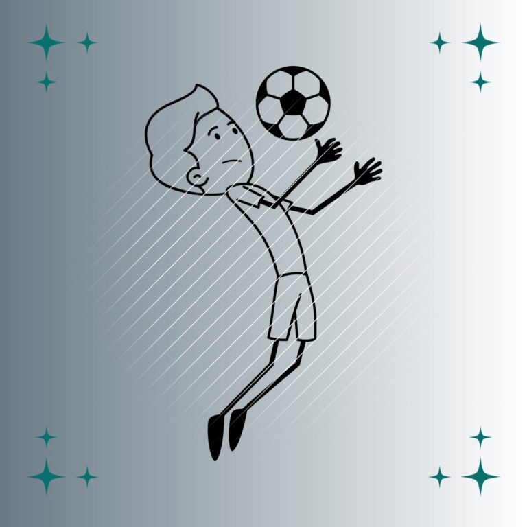 Fußballspieler Strichmännchen #2 | Plotterdatei | SVG & PNG