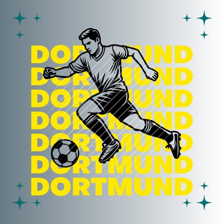 Fußballspieler Dortmund | Plotterdatei | SVG & PNG