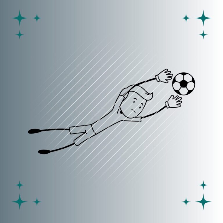 Fußballspieler Strichmännchen #7 | Plotterdatei | SVG & PNG