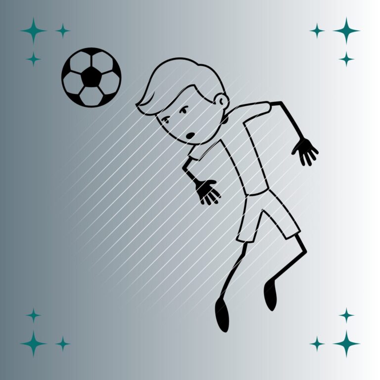 Fußballspieler Strichmännchen #9 | Plotterdatei | SVG & PNG