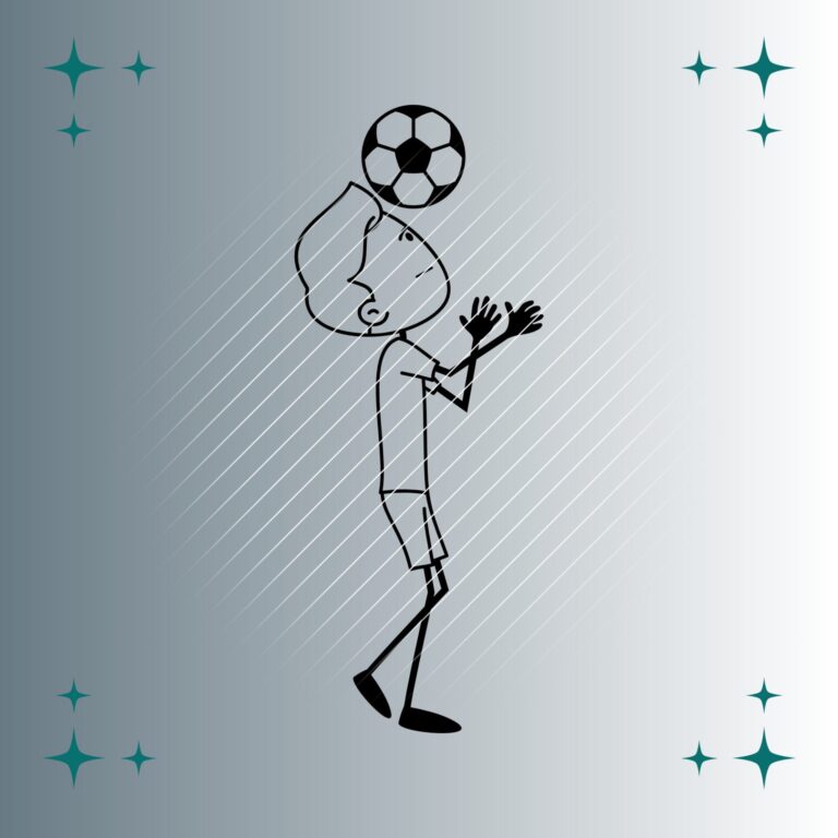 Fußballspieler Strichmännchen | Plotterdatei | SVG & PNG