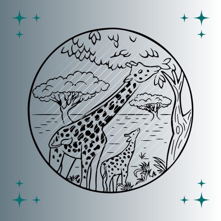 Giraffen | Plotterdatei | SVG & PNG