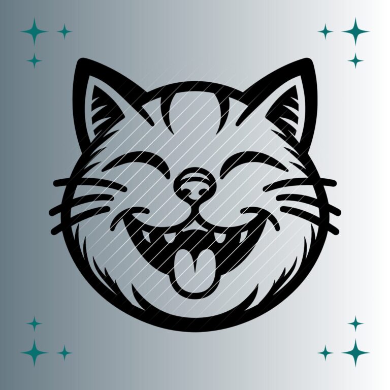 Grinsekatze | Plotterdatei | SVG & PNG
