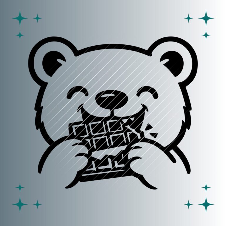 Happy Bär Schokolade | Plotterdatei | SVG & PNG