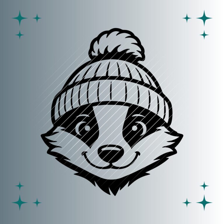 Happy Dachs Bommelmütze | Plotterdatei | SVG & PNG