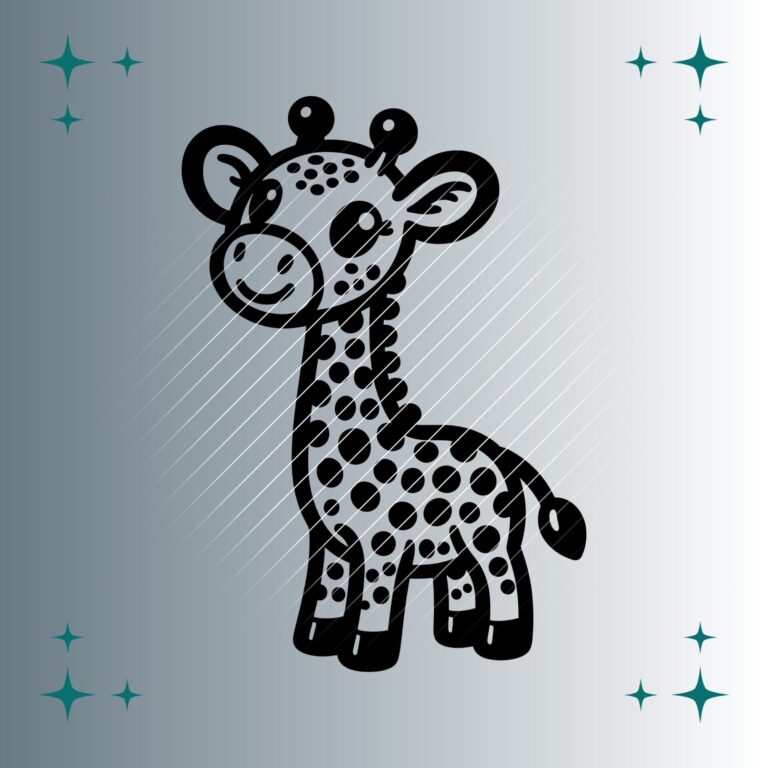 Happy Giraffe | Plotterdatei | SVG & PNG