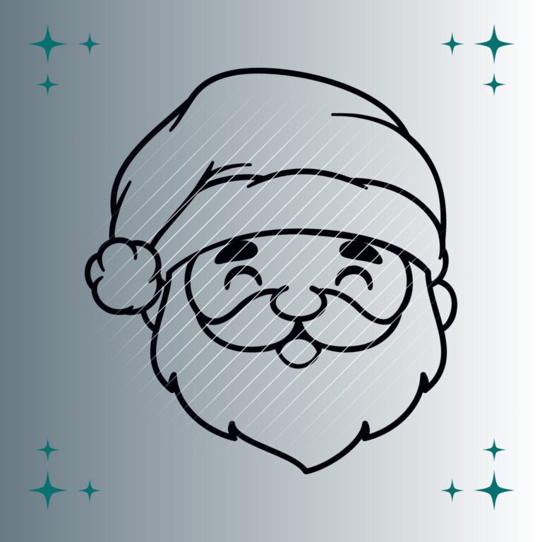 Happy Weihnachtsmann | Plotterdatei | SVG & PNG