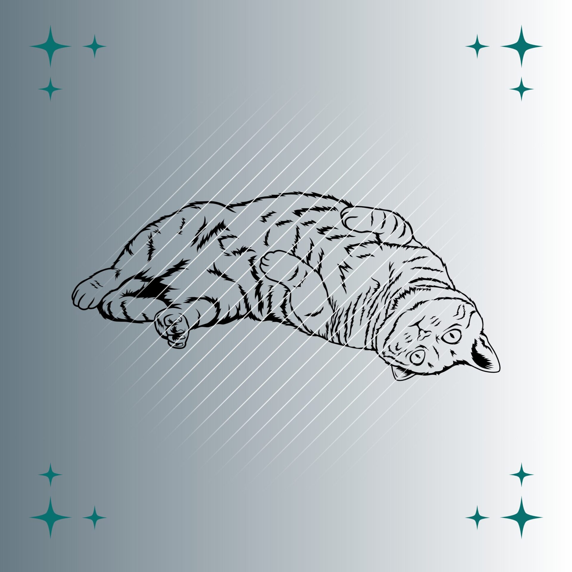 Maine Coon Katze #2 | Plotterdatei | SVG & PNG