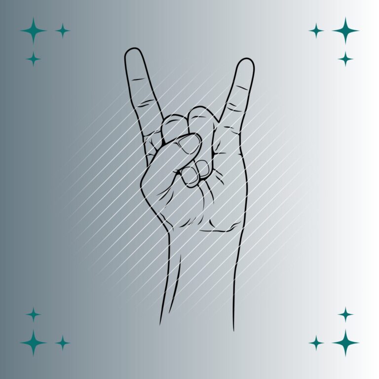 Heavy Metal Handzeichen  | Plotterdatei | SVG & PNG