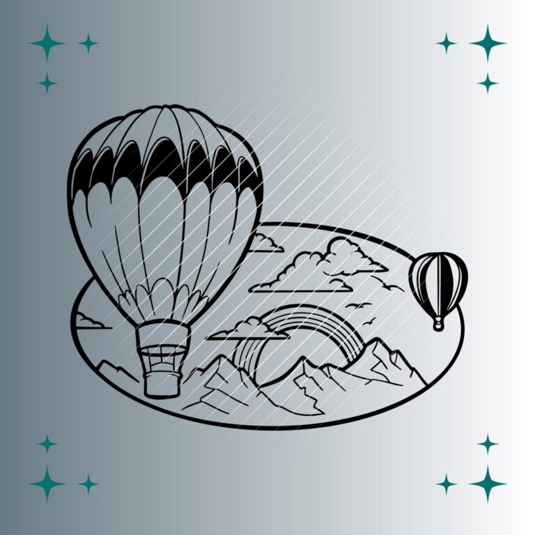 Heißluftballon #2 | Plotterdatei | SVG & PNG