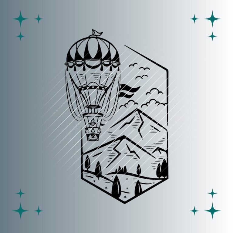 Heißluftballon | Plotterdatei | SVG & PNG