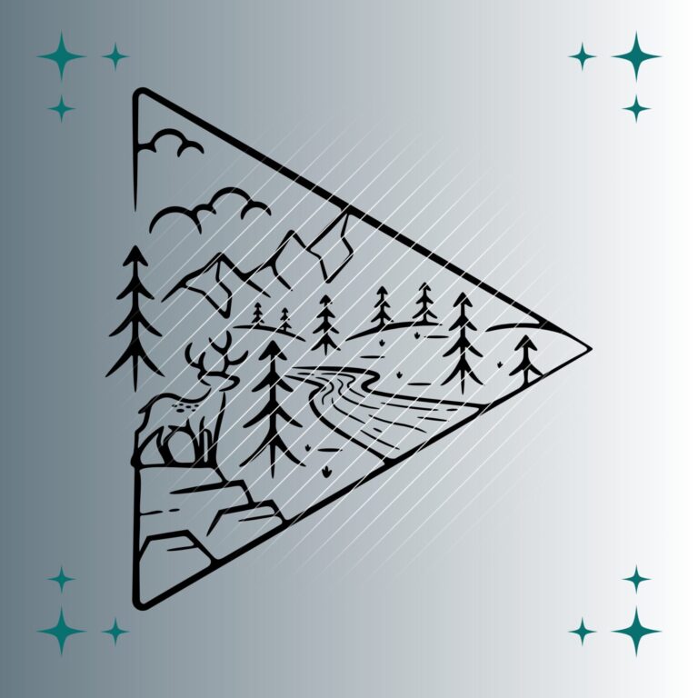 Hirsch | Plotterdatei | SVG & PNG