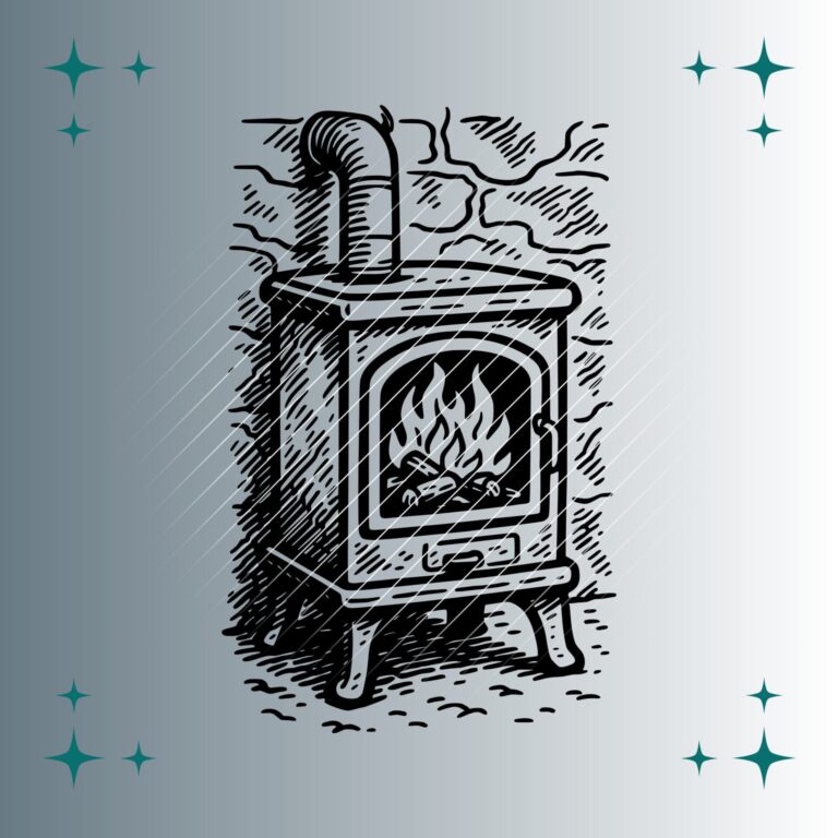 Kaminofen | Plotterdatei | SVG & PNG