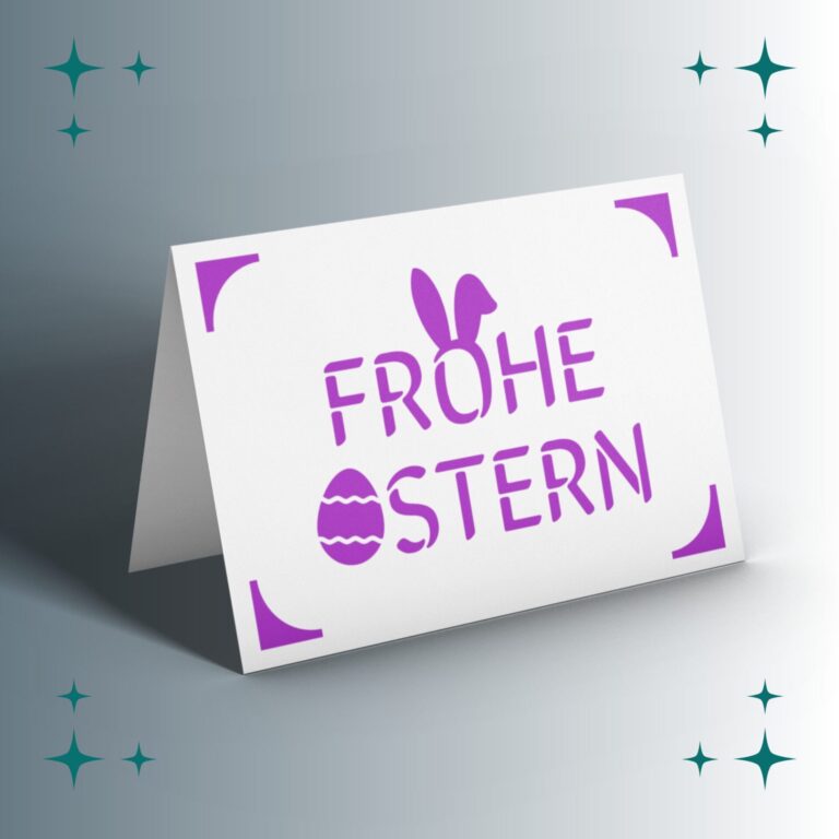 Karte Frohe Ostern #2 | Plotterdatei | SVG & PNG