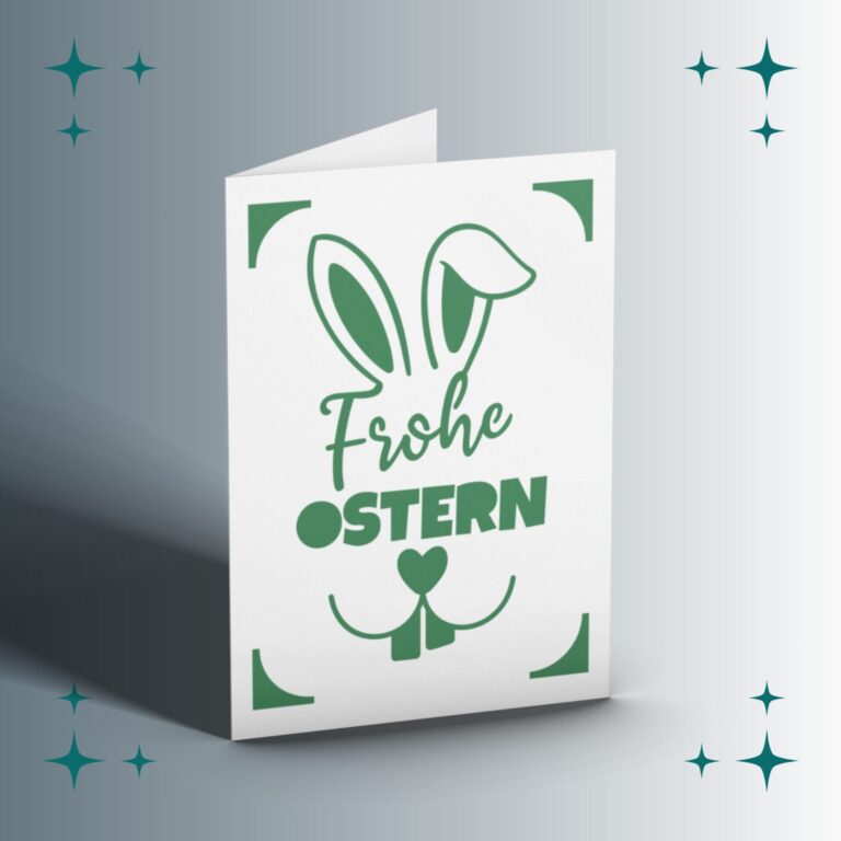 Karte Frohe Ostern | Plotterdatei | SVG & PNG