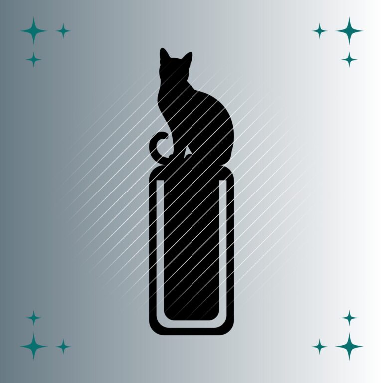 Katze Lesezeichen #2 | Plotterdatei | SVG & PNG