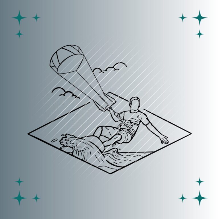 Kitesurfer | Plotterdatei | SVG & PNG