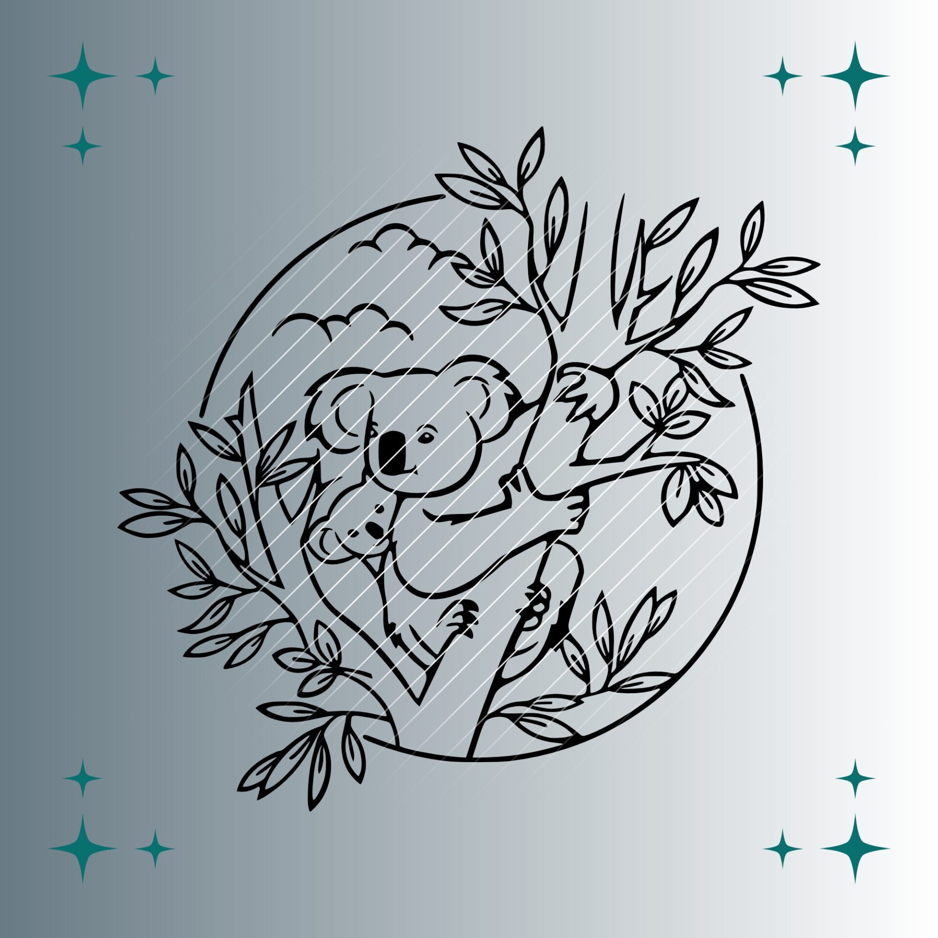 Koalas | Plotterdatei | SVG & PNG