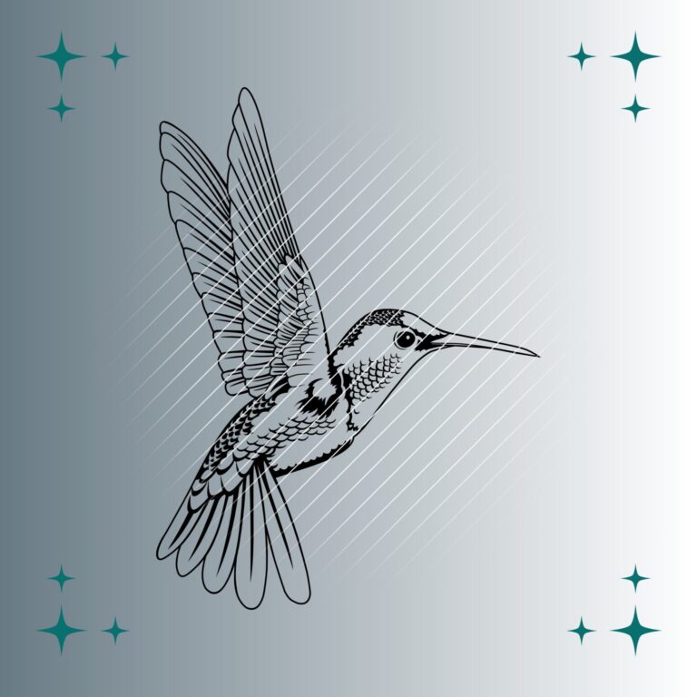 Kolibri | Plotterdatei | SVG & PNG