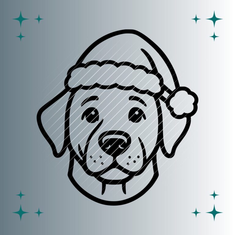 Labrador Retriever Weihnachtsmütze | Plotterdatei | SVG & PNG