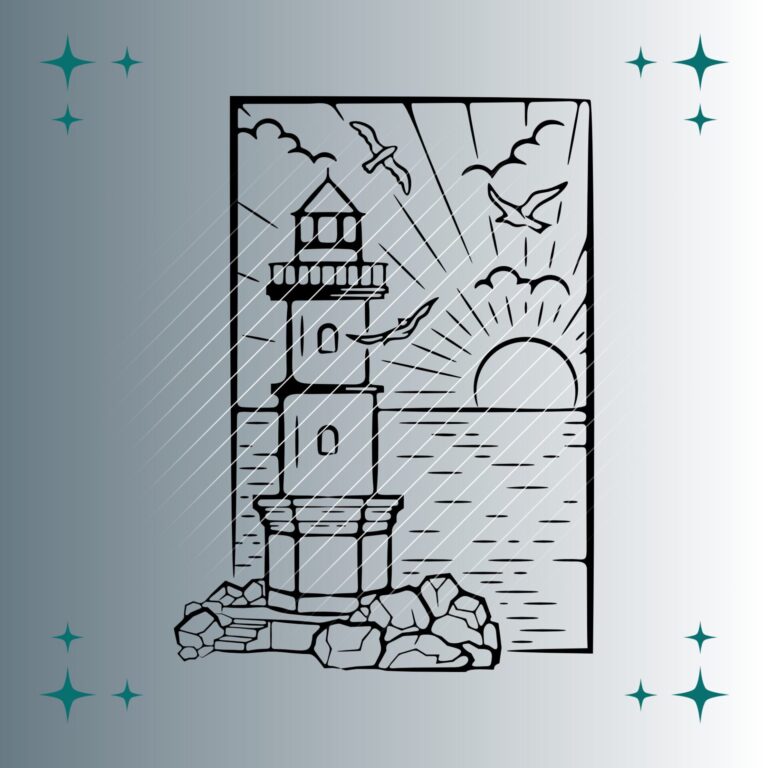 Leuchtturm #2 | Plotterdatei | SVG & PNG