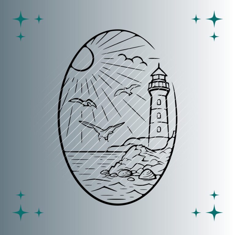 Leuchtturm #3 | Plotterdatei | SVG & PNG