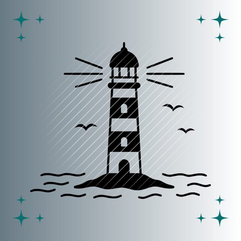 Leuchtturm #4 | Plotterdatei | SVG & PNG