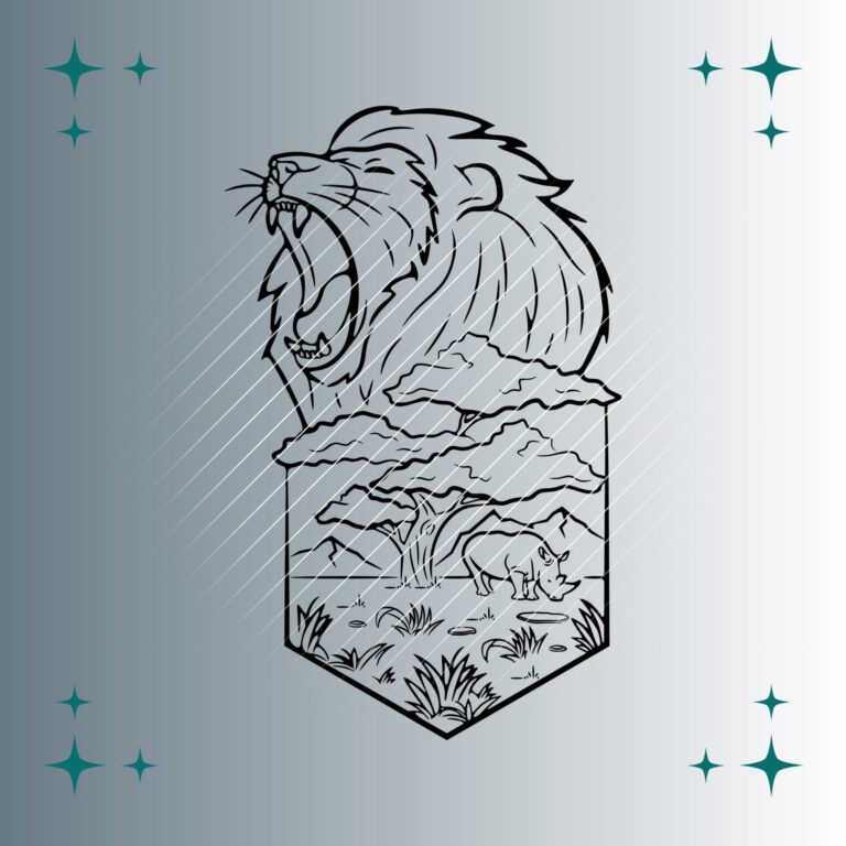 Leopard & Gnus | Plotterdatei | SVG & PNG