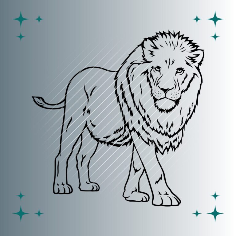 Löwe | Plotterdatei | SVG & PNG