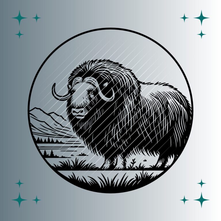 Moschusochse #3 | Plotterdatei | SVG & PNG