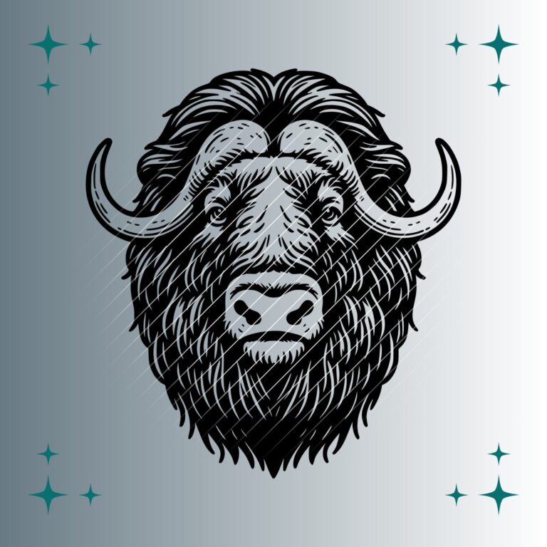 Moschusochse | Plotterdatei | SVG & PNG