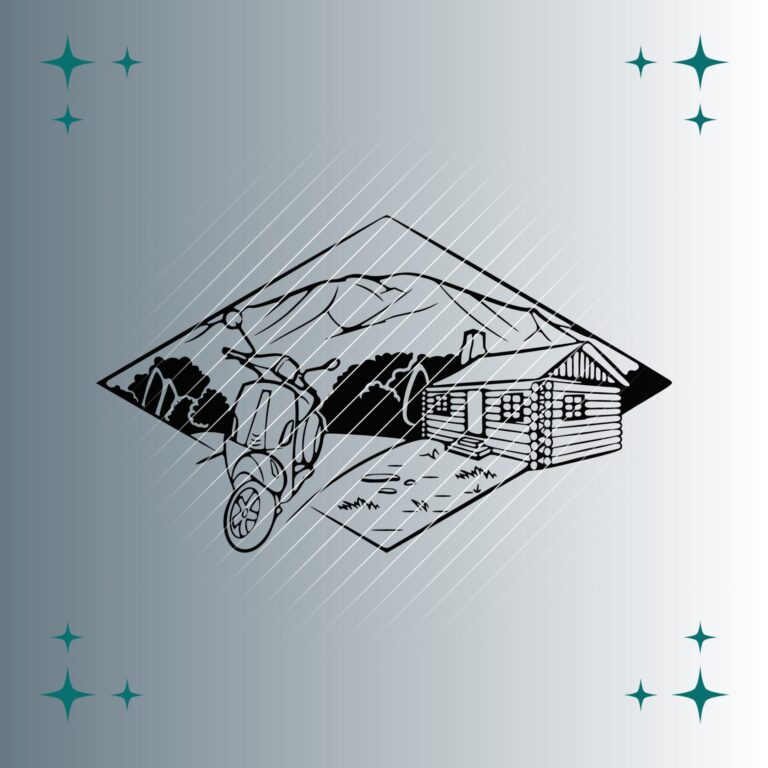 Motorroller #3 | Plotterdatei | SVG & PNG