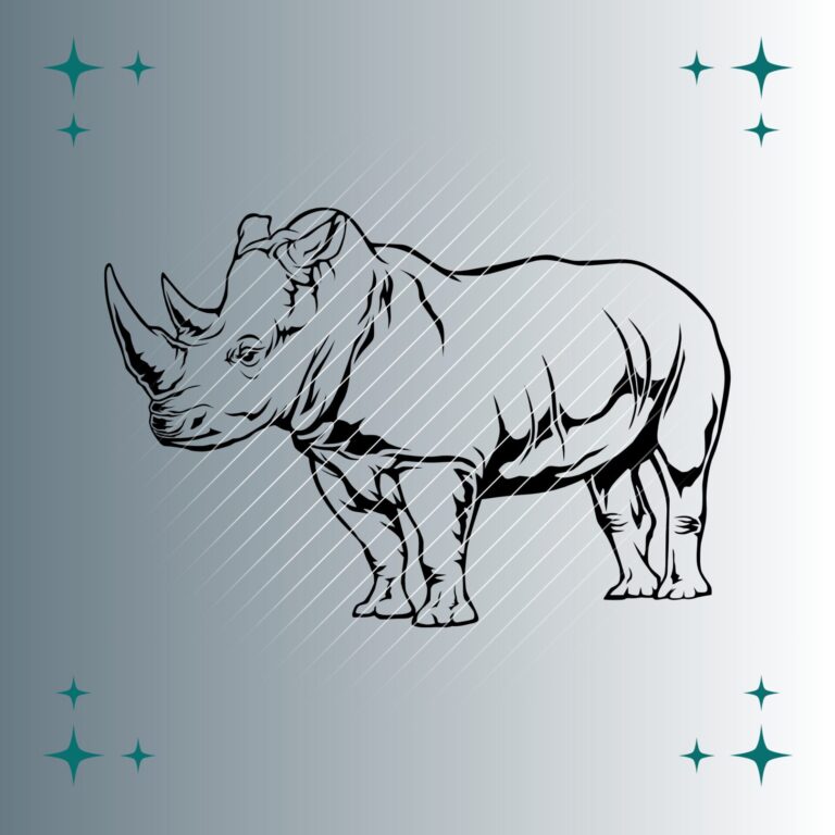 Nashorn | Plotterdatei | SVG & PNG