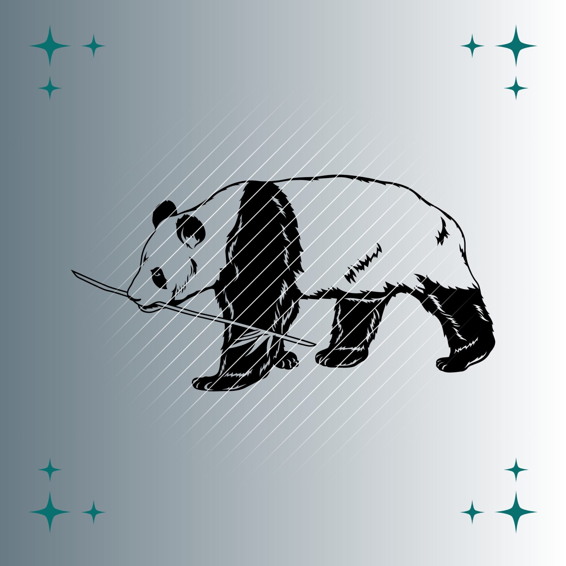 Panda #2 | Plotterdatei | SVG & PNG