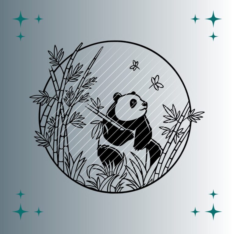Panda | Plotterdatei | SVG & PNG