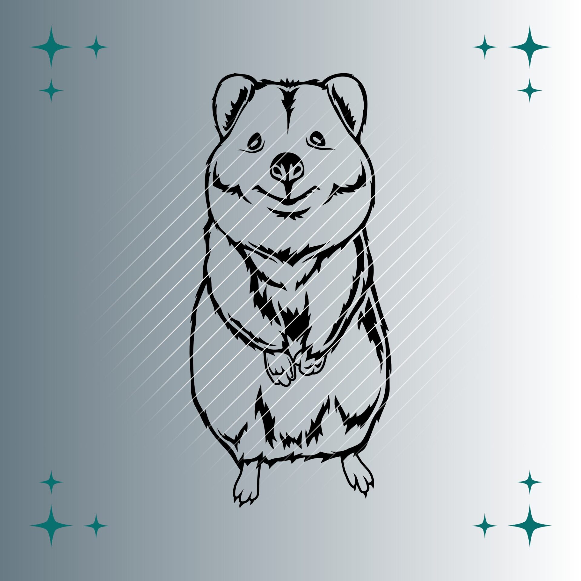 Quokka | Plotterdatei | SVG & PNG
