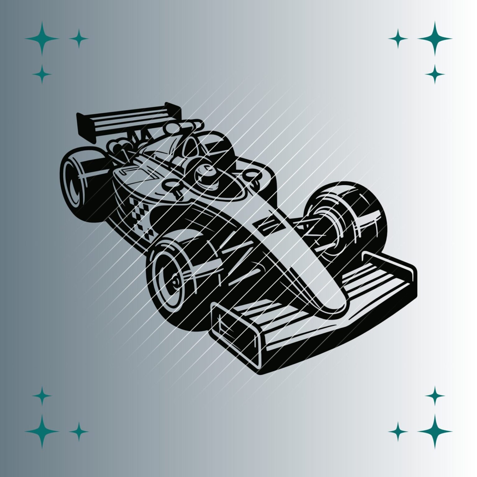 Rennauto | Plotterdatei | SVG & PNG